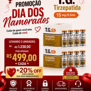 2/CX - T.G. Tirzepatida 15mg/0,5mL – 4 Ampolas